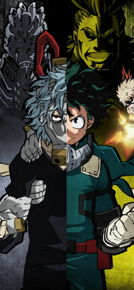 Shigaraki And Midoriya My Hero Academia iPhone Wallpaper