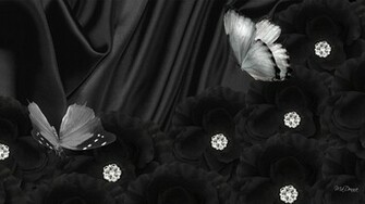 Black Butterfly Background Wallpaper HD Background