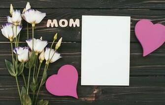 Wallpaper Bouquet Hearts Eustoma Heart Mothers Day Image For