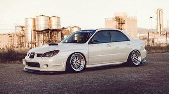Subaru Impreza Wrx Sti Cars Style White Wallpaper Background 4k