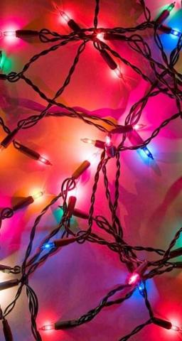 Christmas Lights Background iPhone