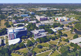 Iconic Scenery Of The University South Florida Campus Wallpaper