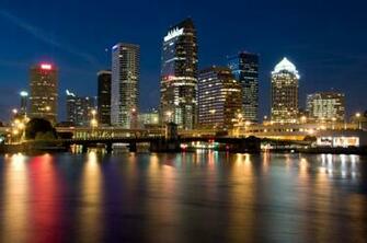 Tampa Bay Night Background Wallpaper Jpg