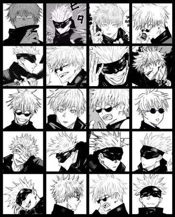 Satoru Gojo Jujutsu Kaisen Collage Aesthetic Wallpaper