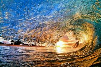 4k Wallpaper Nature Sun Spray Wave