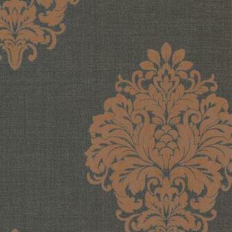 Duchess Orange Damask Wallpaper Bolt Traditional By