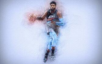 Wallpaper Paul George 4k Artwork Basketball Stars