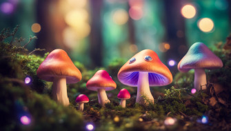 Kawaii Mushroom Wallpaper