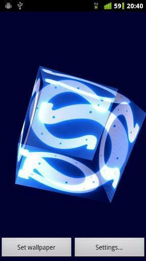 Bigger Colts 3d Cube Live Wallpaper For Android Screenshot