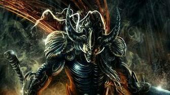 Dark Horror Demon Evil Warrior Weapons Sword Wallpaper Background