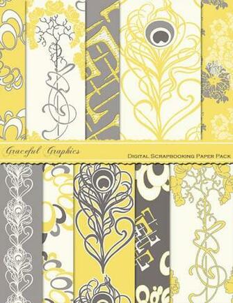 Grey And Yellow Background Gray White