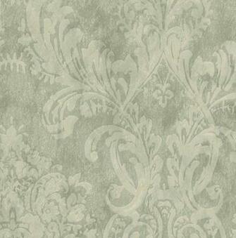 Green Cg971213 Henrietta Damask Wallpaper Kitchen Bathroom