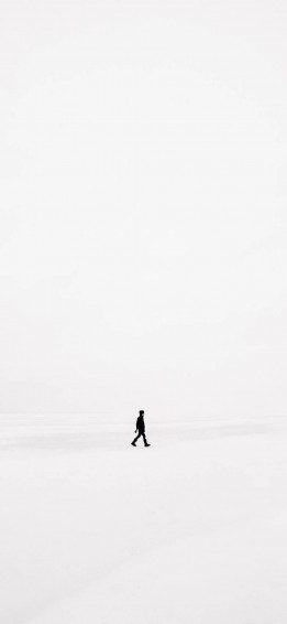 White One Man iPhone Wallpaper