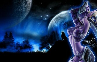 Night Elf Wallpaper By Eos429 Fan Art Games