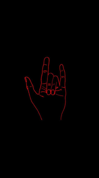 HD Emo Black Minimalist iPhone Wallpaper Red Aesthetic