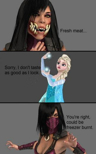Mortal Kombat X Mileena Vs Elsa By Xxtrettaxx