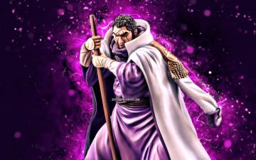 Wallpaper Issho 4k Violet Neon Lights One Piece