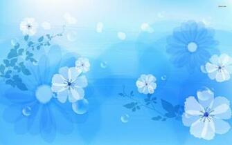 Blue Flowers Wallpaper
