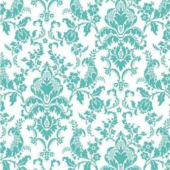 Tiffany Fabric Presale Blue Damask Cotton Jersey Blend Knit