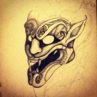 Japanese Oni Mask By Kierenblack