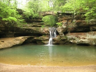 Old Man S Cave Upper Falls At