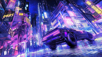 Cyberpunk Dual Screen Wallpaper