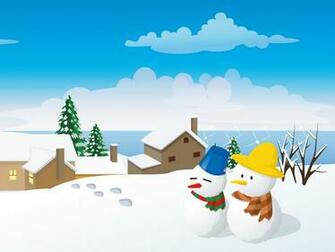 Winter Vector Landscapes No Wallpaper