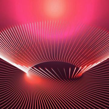Lavender Art Red Pattern iPad Air Wallpaper