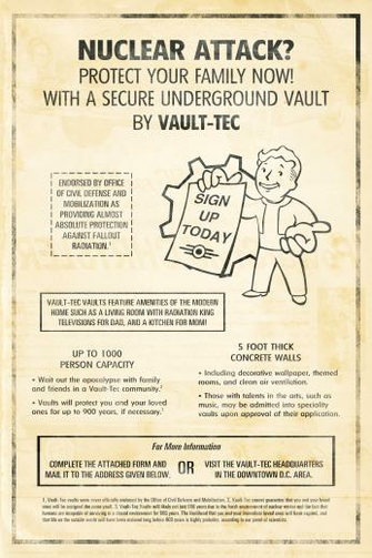 Vault Tec Wallpaper Newspaper Ad By