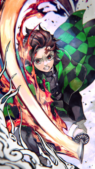 Tanjiro Flame Kimetsu No Yaiba 4k Rare Gallery HD