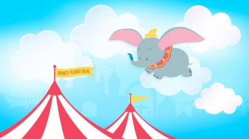 45th Anniversary Wallpaper Dumbo The Flying Elephant Disney
