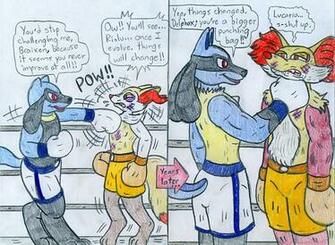 Boxing Riolu Lucario Vs Braixen Delphox By Jose Ramiro