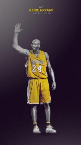 Rip Kobe Bryant In Black Mamba