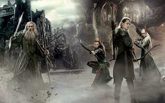 Of Smaug Gandalf Legolas Wallpaper Widescreen A405