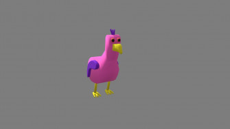 Garten Of Banban Pink Monster Bird 3d Model By