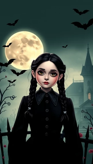 Wednesday Addams HD Wallpaper