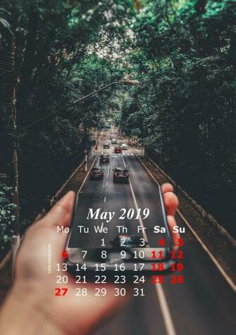 Calendar iPhone Wallpaper HD Template Printable