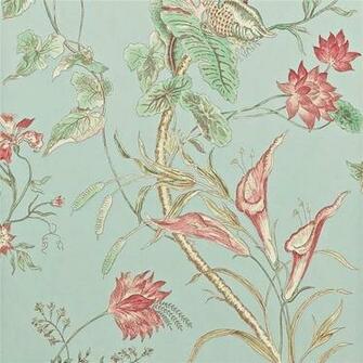 Duck Egg Blue Dcavma102 Mauritius Caverley Sanderson Wallpaper