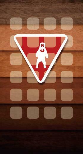 Illustrations Bear Wood Shelf Brown Wallpaper Sc iPhone7plus