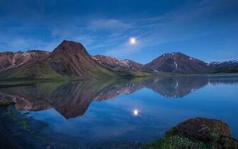 Iceland Mountains In The Evening Wallpaper