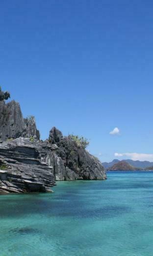 Wallpaper Background Blue Ocean Nature Palawan