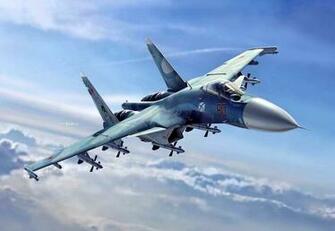 Wallpaper Of Aircraft Jet Fighter Sukhoi Su Warplane