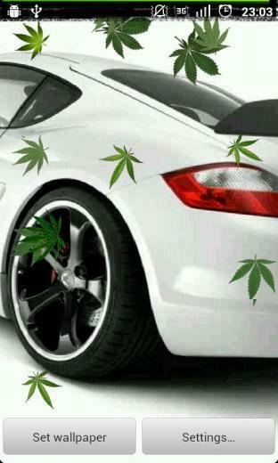 Falling Weed Live Wallpaper Screenshot