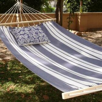 Magnolia Casual Marina Stripe Fabric Hammock Contemporary Hammocks