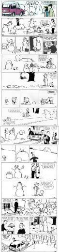 Calvin And Hobbes Snowman Wallpaper