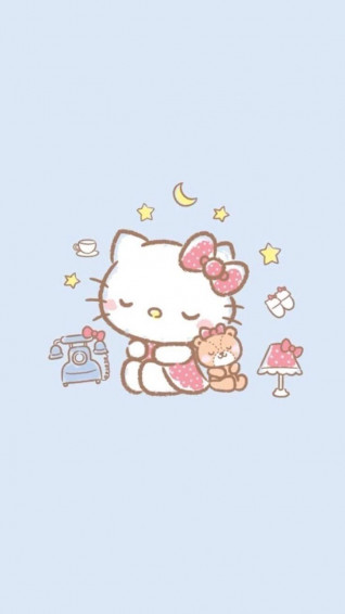 Chel On Sanrio In Hello Kitty iPhone Wallpaper