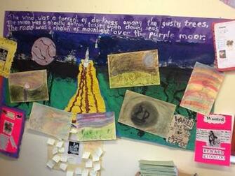 The Highwayman Class Display We Made Background With Papers
