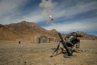 Army Afghanistan Wallpaper Mortar United