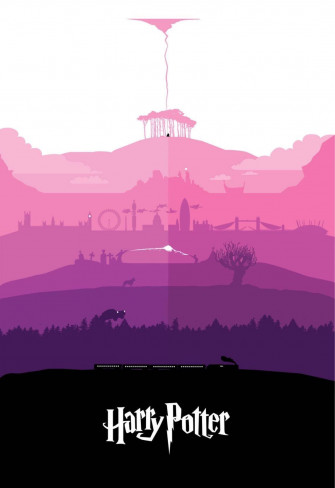 Pink Harry Potter iPhone Poster Wallpaper