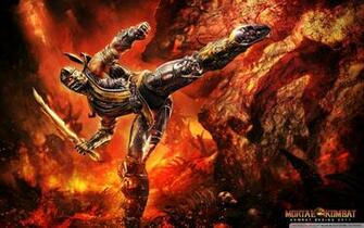 Screen Background Mortal Kombat Scorpion The Wallpaper